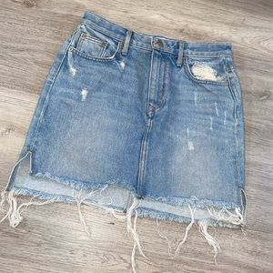 Lover and Friends Denim distressed skirt